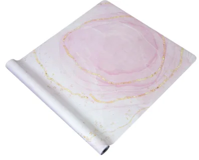 Travel Pink Marble Yoga Mat
