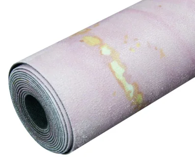 Travel Pink Marble Yoga Mat